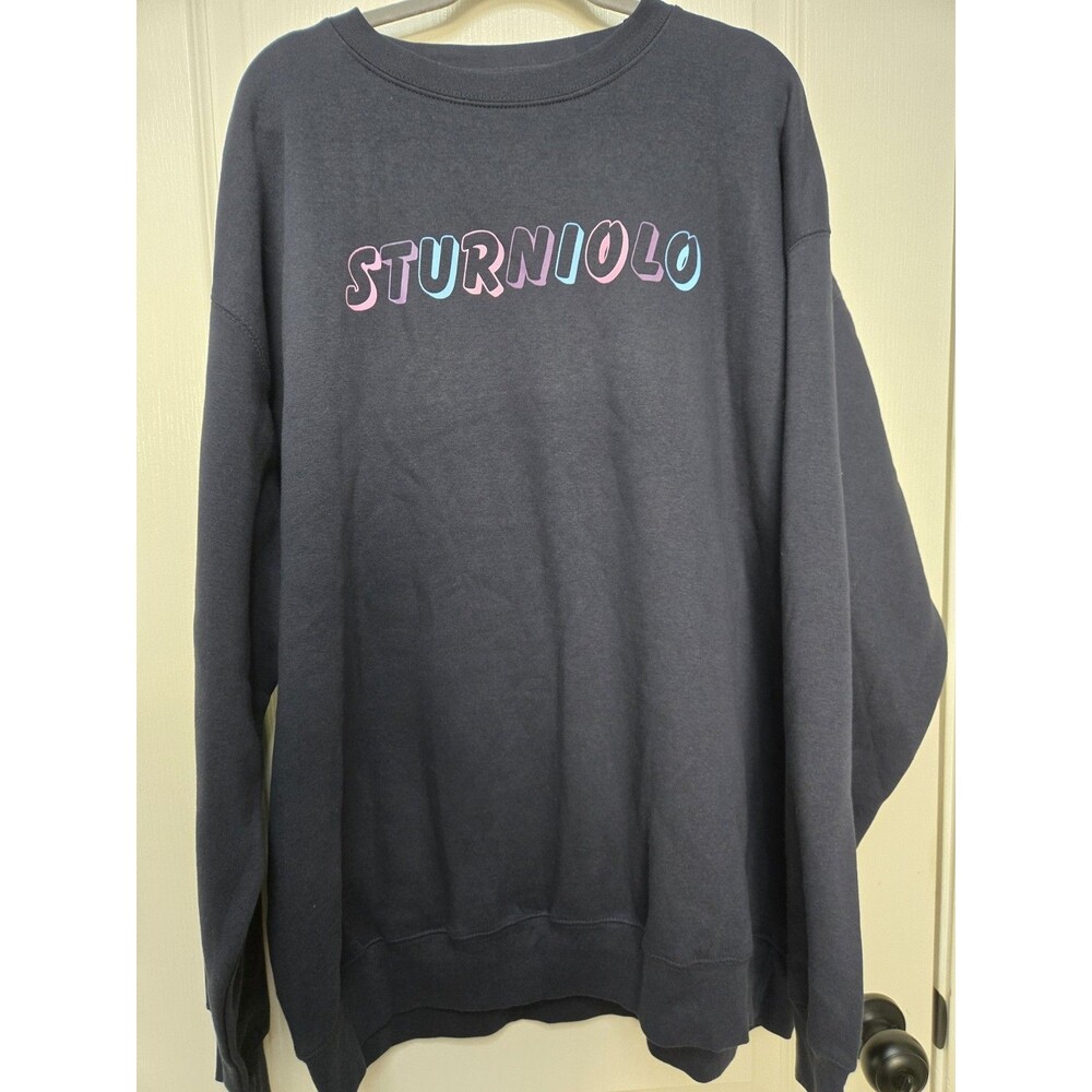 Sturniolo Triplets Brothers Sweatshirt Men's XXL Navy Logo Pink Purple Blue